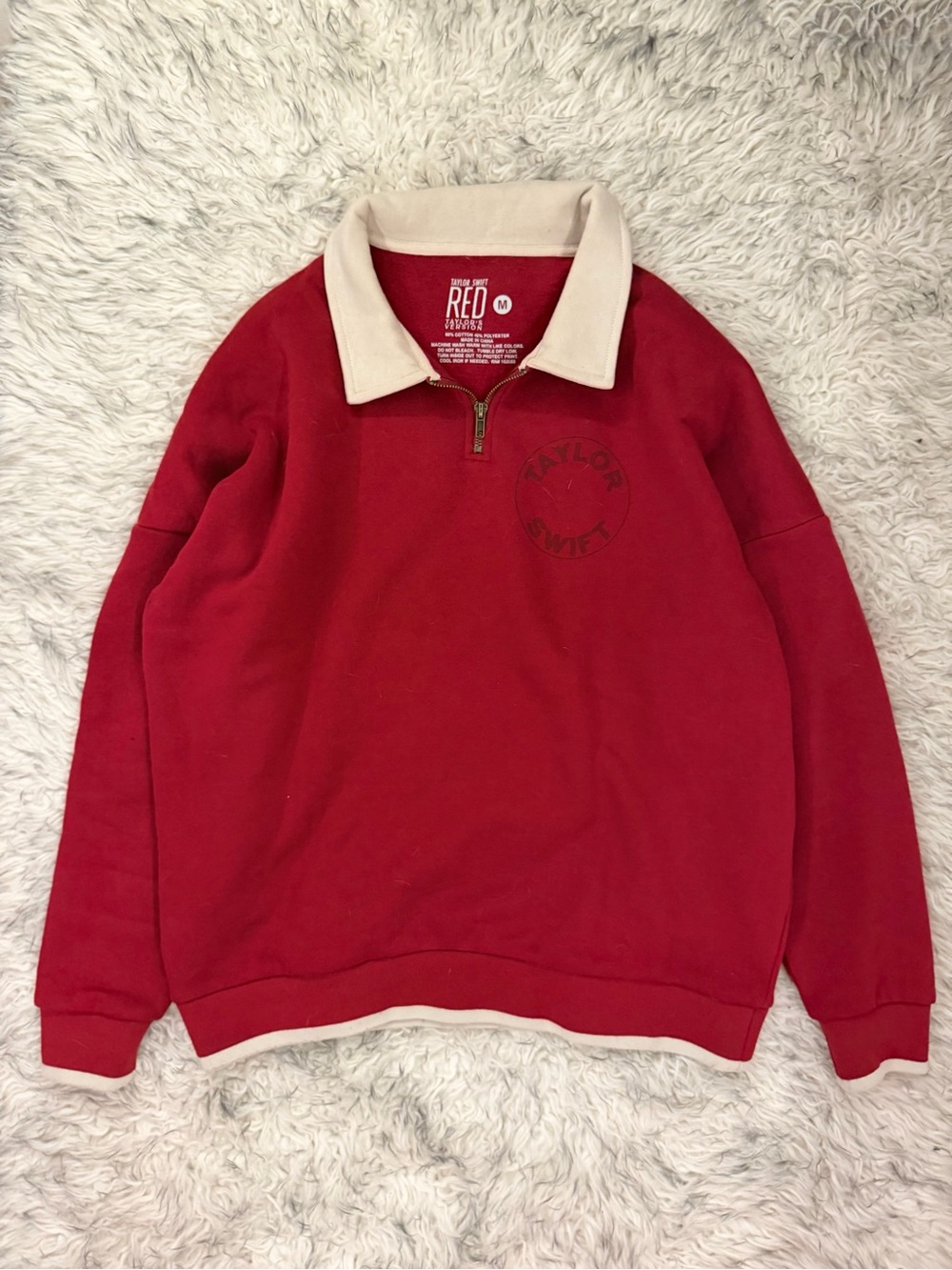 Taylor Swift Red (Taylor’s Version) I Remember It All Too Well Zip Polo - Red